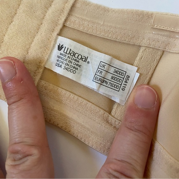 Wacoal Red Carpet Strapless Full Busted Underwire Bra Style 854119 Size 34DDD - Picture 8 of 12